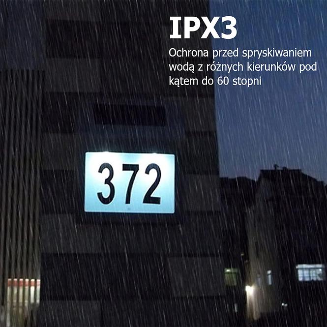 Napelemes lámpa Házszám Broy 46827 Chrome