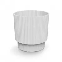 Virágcserép Milly ROUND DMIN200 S449 fehér