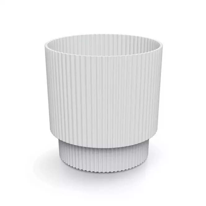 Virágcserép Milly ROUND DMIN200 S449 fehér