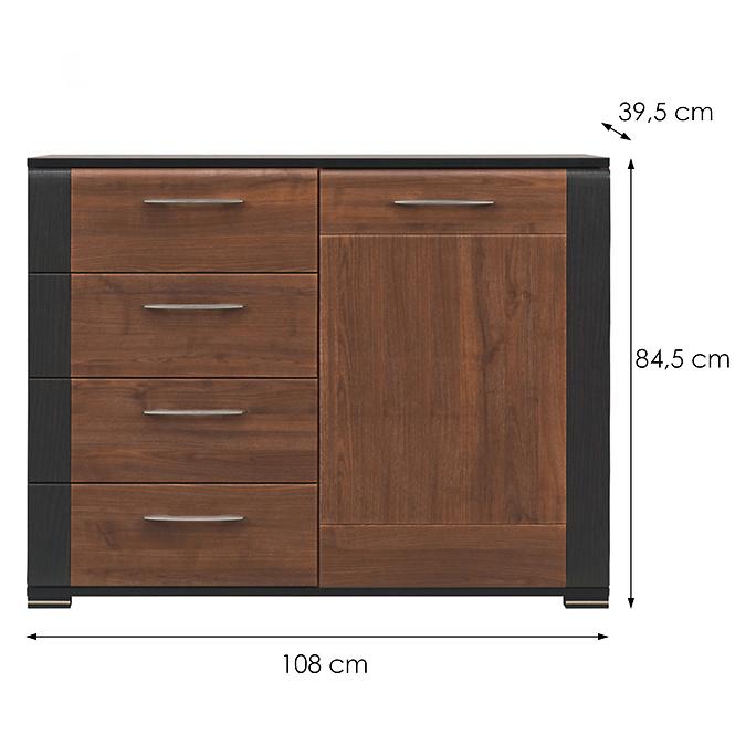 Komód Naomi Na-2 Dió/Wenge,2