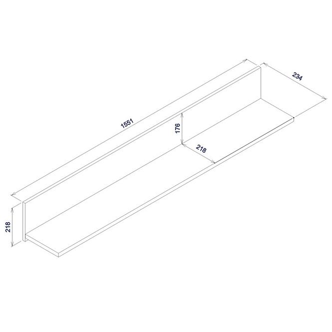 Falipolc Snobi Sb12 Tölgy Craft/Alpesi Fehér,3