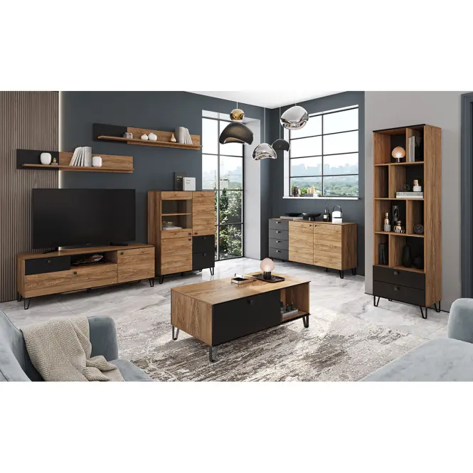 Komód 4S burgund oak,3