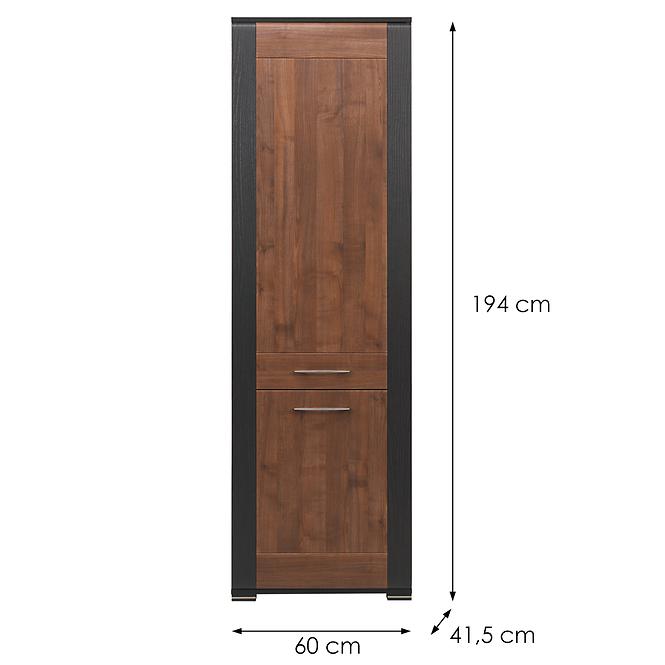 Szekrény Naomi Na-5 Dió/Wenge,2