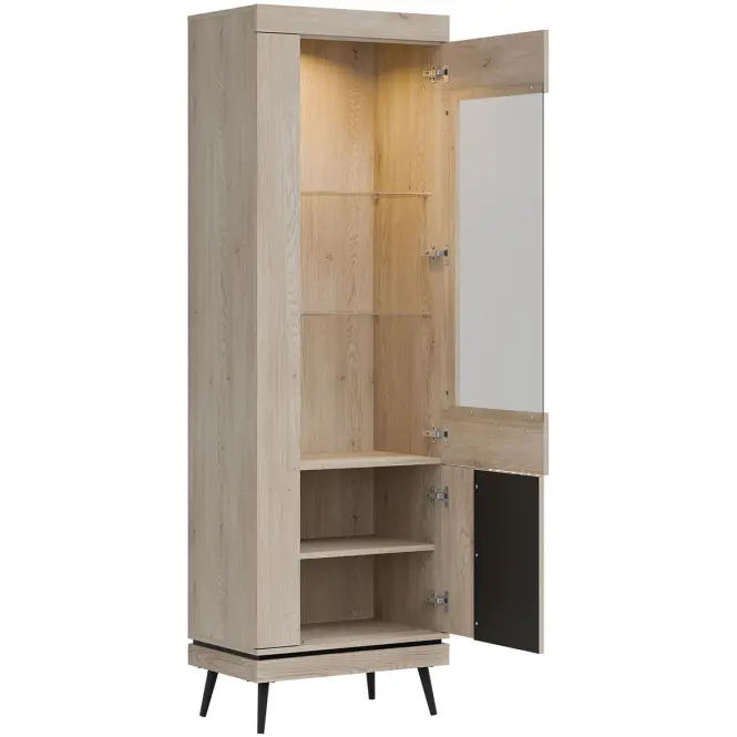 Vitrin Mati Mi07 Tölgy Crem/Cz