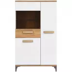 Vitrin Snobi Sb06 Tölgy Craft/Alpesi fehér