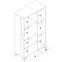 Vitrin Snobi Sb06 Tölgy Craft/Alpesi fehér,3