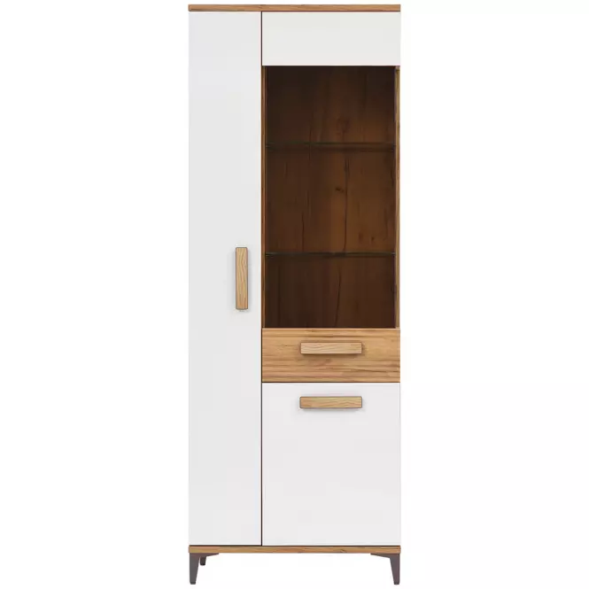 Vitrin Snobi Sb07 Tölgy Craft/Alpesi fehér