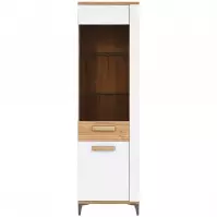 Vitrin L Snobi Sb08 Tölgy Craft/Alpesi fehér