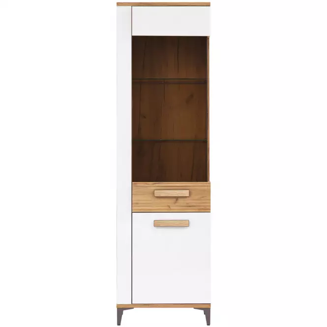 Vitrin P Snobi Sb09 Tölgy Craft/Alpesi fehér