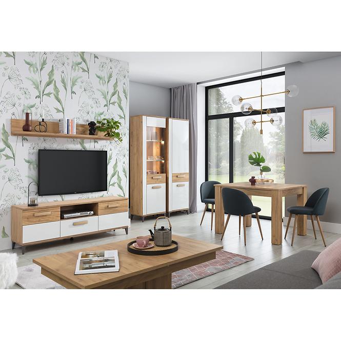 Vitrin P Snobi Sb09 Tölgy Craft/Alpesi fehér