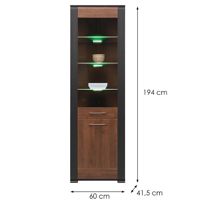 Vitrin Naomi Na-6 Dió/Wenge,2