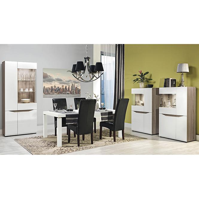 Vitrin Lionel Li05 Tölgy S./ Fehér,5