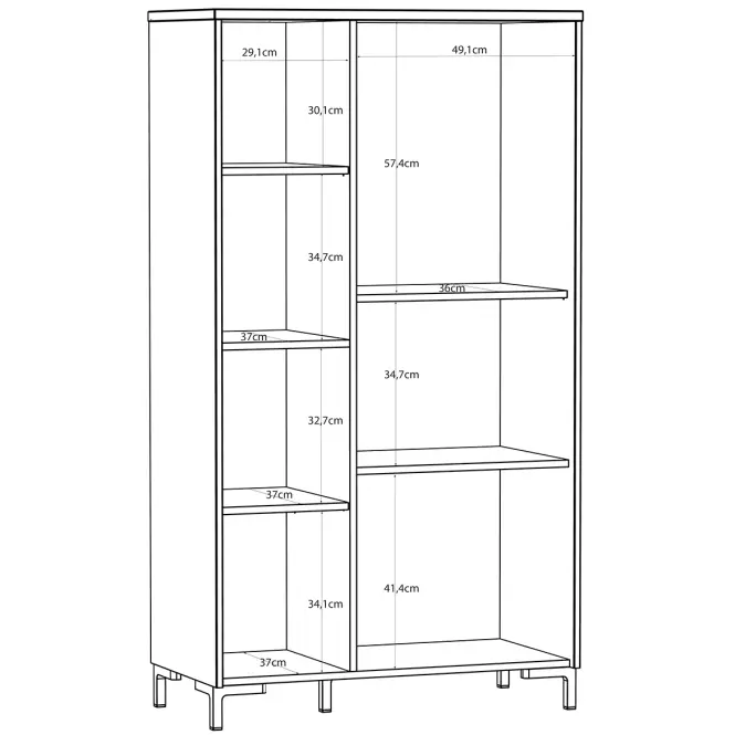 Vitrin Palmerston BITV521R-M846,5