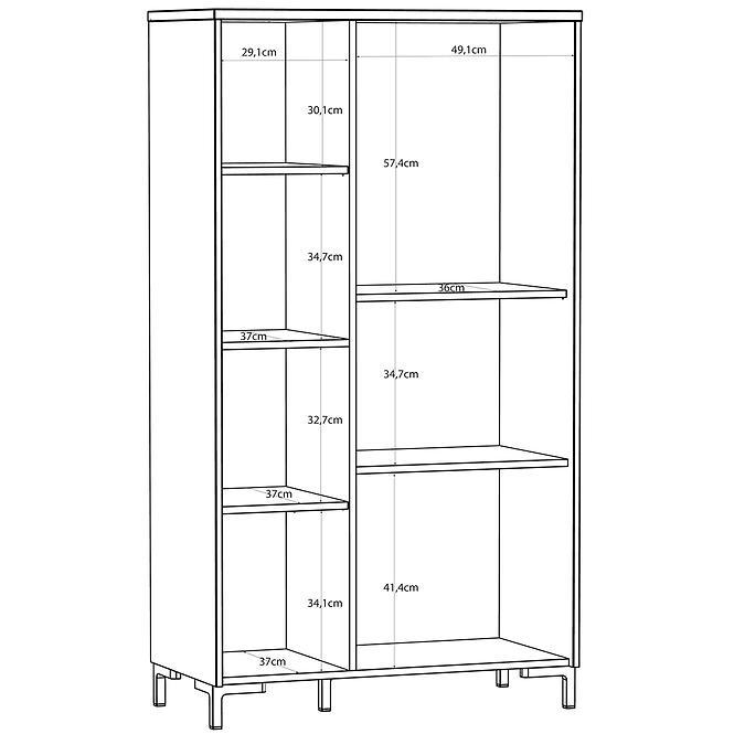 Vitrin Palmerston BITV521R-M846,5