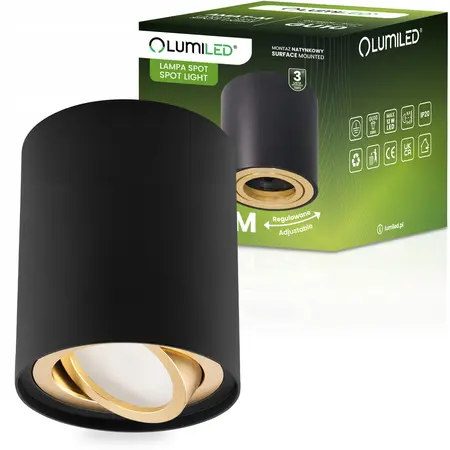 Lámpa Amat 84mm Black/Gold O K1