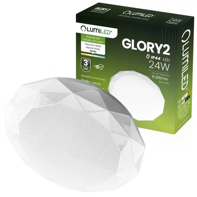 Lámpa Glory 24w 4000k Diament Ip44 Pl1