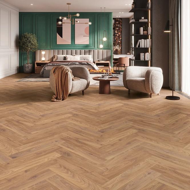 Laminált padló vízálló Tölgy Firebrand 8mm AC5 Herringbone K450