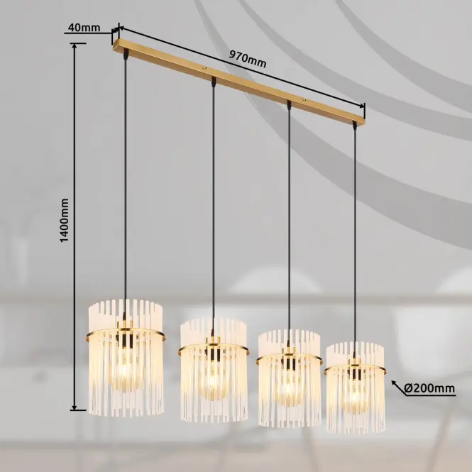 Lámpa 15698-4HM Gold LW4