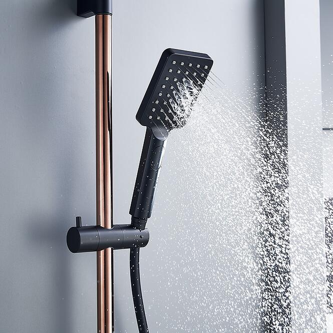 Zuhanykészlet Royal 3F Black Rose Gold,5