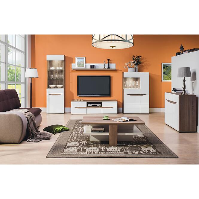 Ágy Lionel Li12/180 tölgy S./ Fehér,5