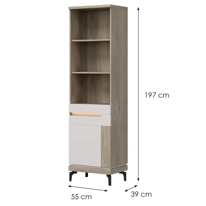 Regál P Aston An08 Tölgy/Kasmír,4