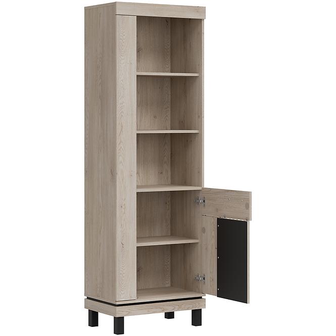 Regál Mati Mi08 Tölgy Crem/fekete,7