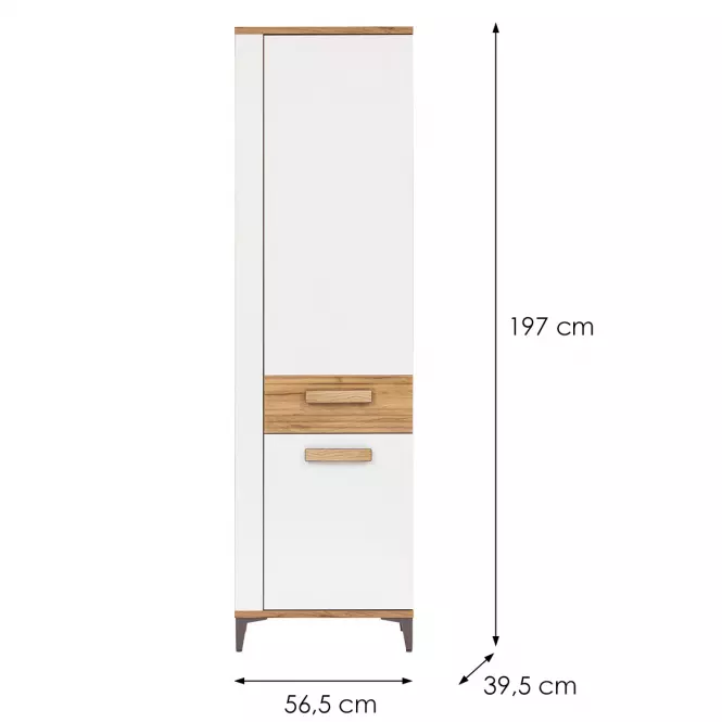 Regál Snobi Sb10 Tölgy Craft/alpesi fehér,2