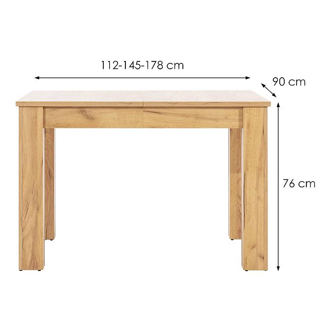 Asztal Snobi Sb14 Tölgy Craft/alpesi fehér