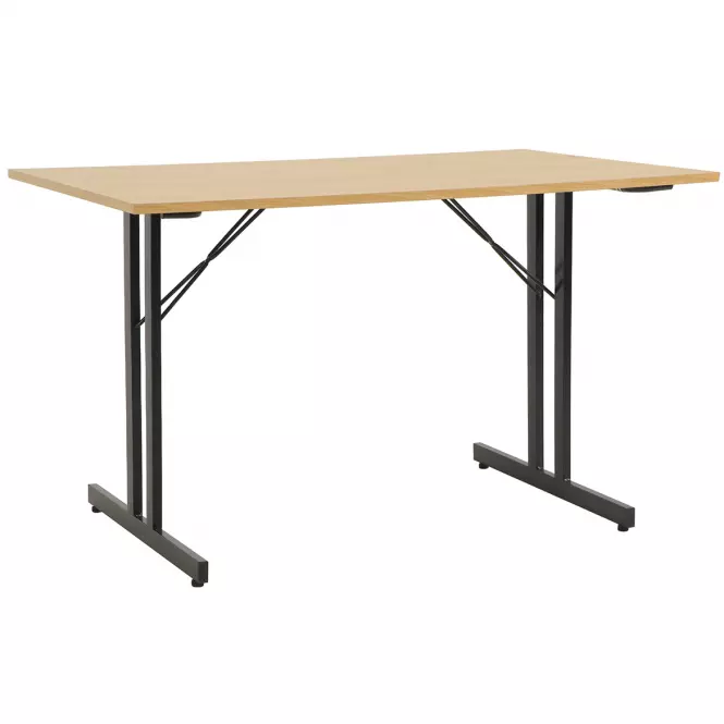 Összecsukható Asztal Marius 9573 120 Cm natúr/fekete