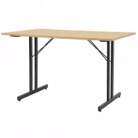 Összecsukható Asztal Marius 9573 150 Cm natúr/fekete