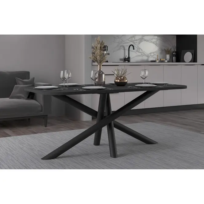 Asztal Oslo 185x90cm Világos Portland,4