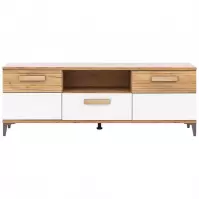 Szekrény RTV Snobi Sb01 Tölgy Craft/Alpesi fehér