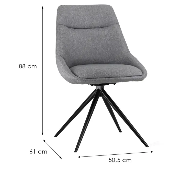 Szék Irodai Everly 9591 szürke,2