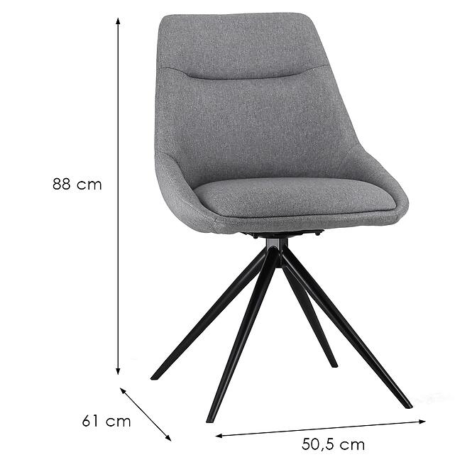 Szék Irodai Everly 9591 szürke,2