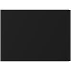 Kádtakaró Dora 70x56 oldalsó fekete matt