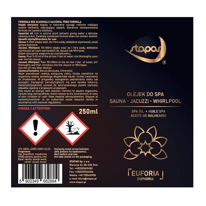 Illatolaj Gyógymedencékhez 250ml Euforia