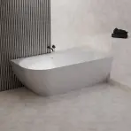 Kád Nelza 175x82 balos konglomerátum fehér matt