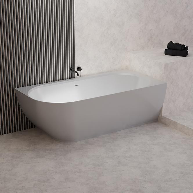 Kád Nelza 175x82 balos konglomerátum fehér matt