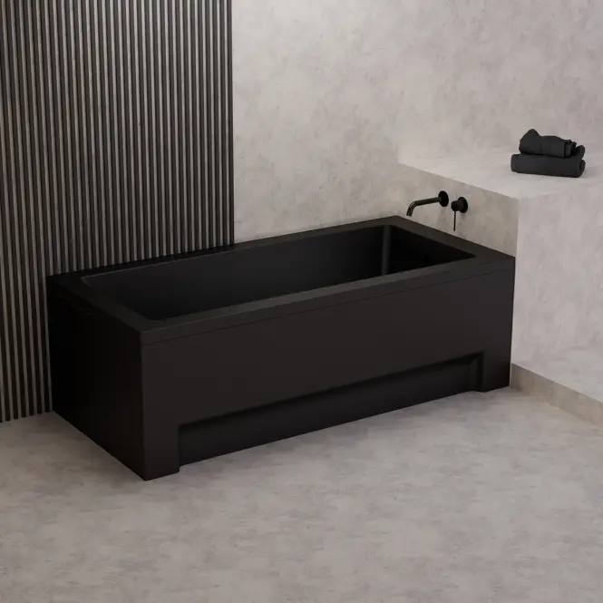 Kád Dora 160x70 fekete matt