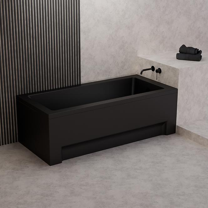 Kád Dora 160x70 fekete matt
