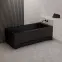 Kád Dora 160x70 fekete matt,3