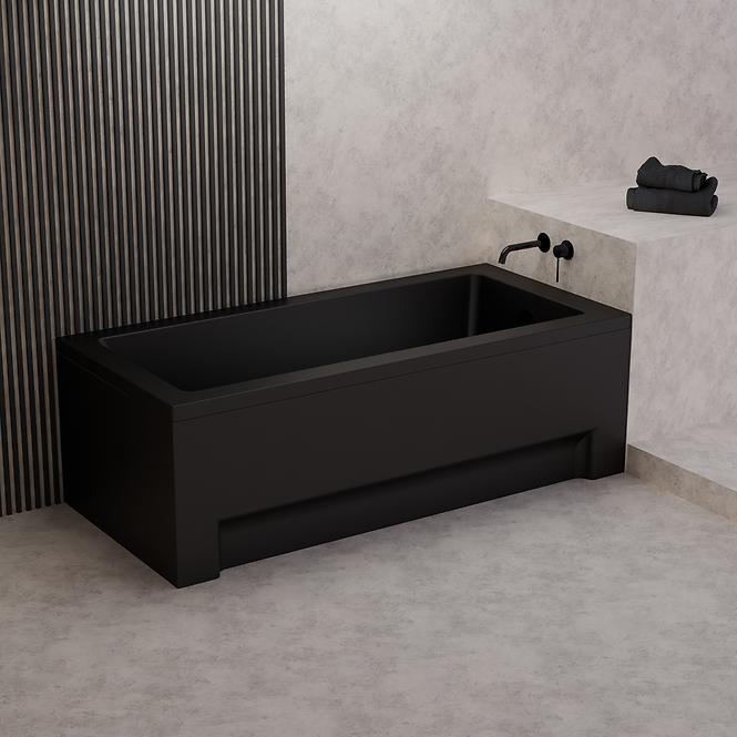Kád Dora 170x75 fekete matt