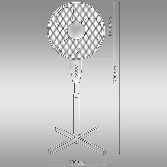 Ventilátor EKW463 White 16”