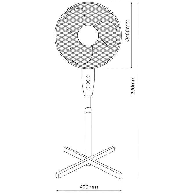 Ventilátor EKW463 White 16”