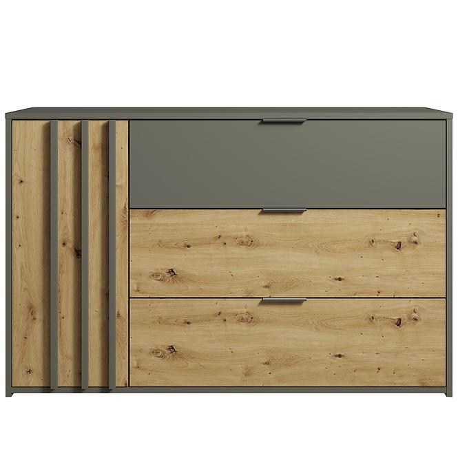Komód Rimini 1d3sz Szürke/Tölgy Artisan