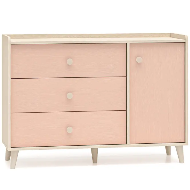 Komód Mevel 05 Sivatagi Homok/Millenial Pink