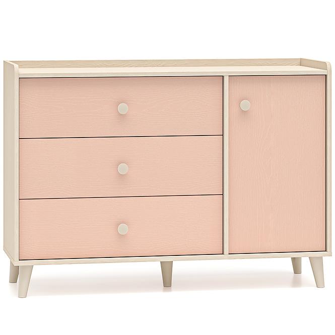 Komód Mevel 05 Sivatagi Homok/Millenial Pink