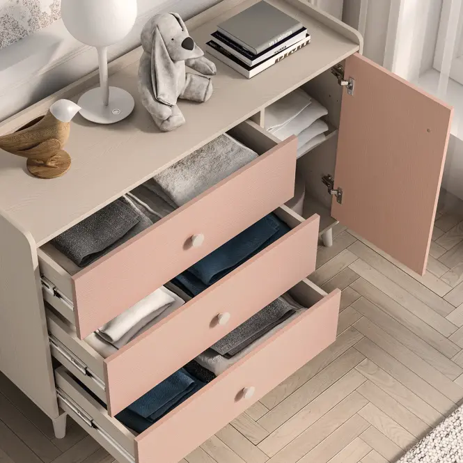 Komód Mevel 05 Sivatagi Homok/Millenial Pink,7