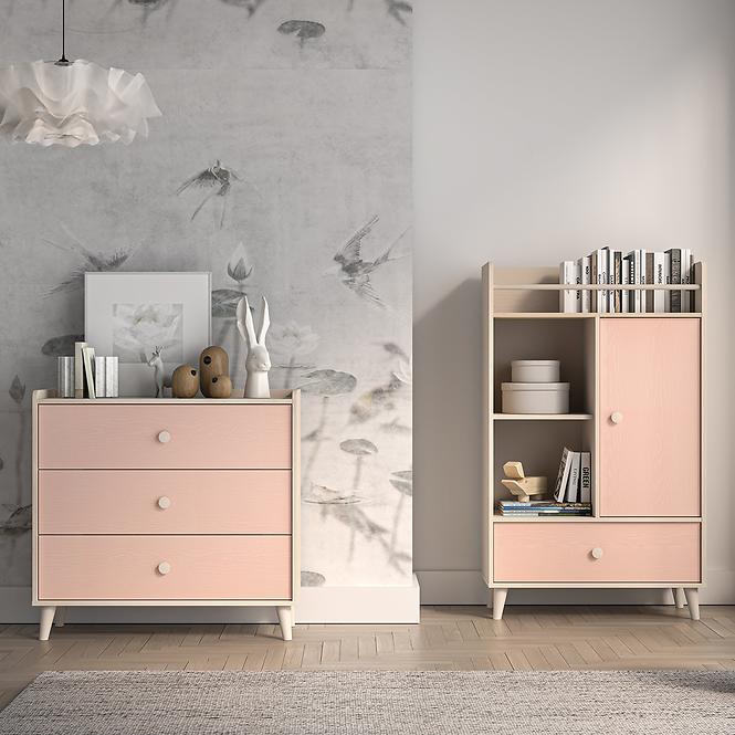 Komód Mevel 06 Sivatagi Homok/Millenial Pink
