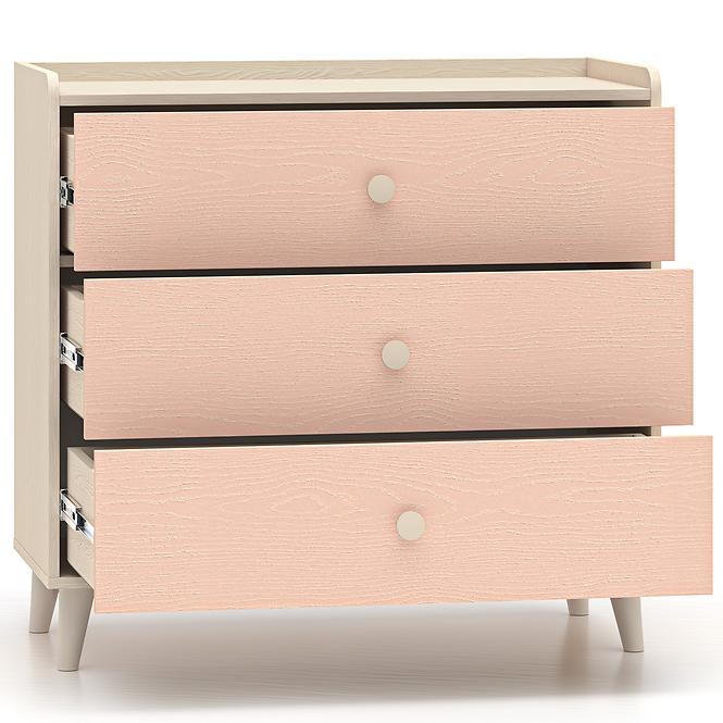 Komód Mevel 06 Sivatagi Homok/Millenial Pink
